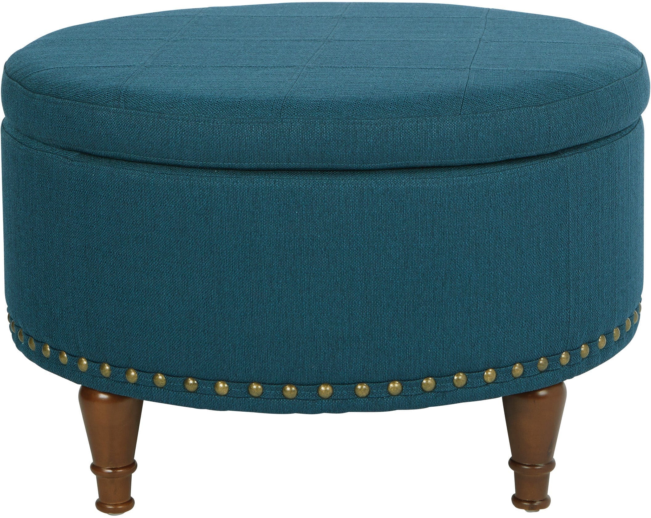 Office Star Alloway Storage Ottoman - Versatile Footrest & Seat with Hidden Storage | Perfect for Living Room, Bedroom, or Office Organization