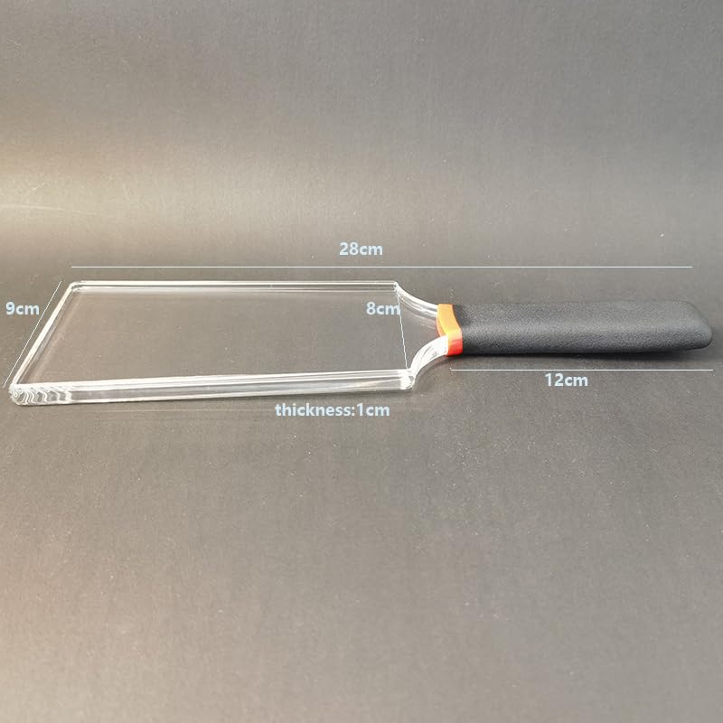 Premium Clear Acrylic Spanking Paddle - BDSM Bondage Toy for Couples, Adult Spank Whip & Riding Crop Set - 28x9x1 Inch - Perfect for Sensual Play, Roleplay & BDSM Scenes