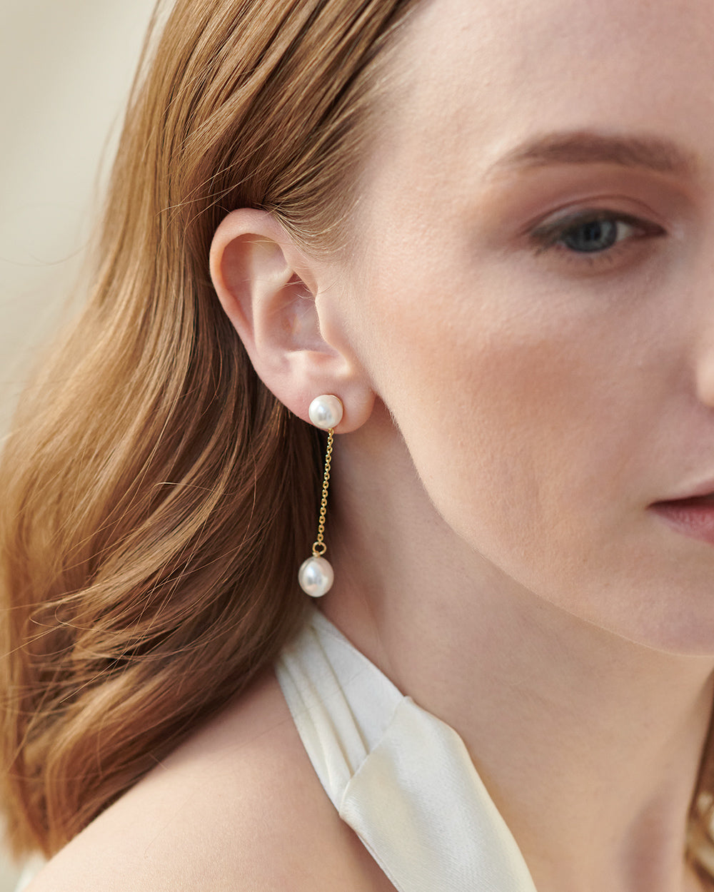 Maggie Pearl Earrings for Women - Elegant Freshwater Pearl Stud Earrings - Perfect for Weddings, Parties & Everyday Wear