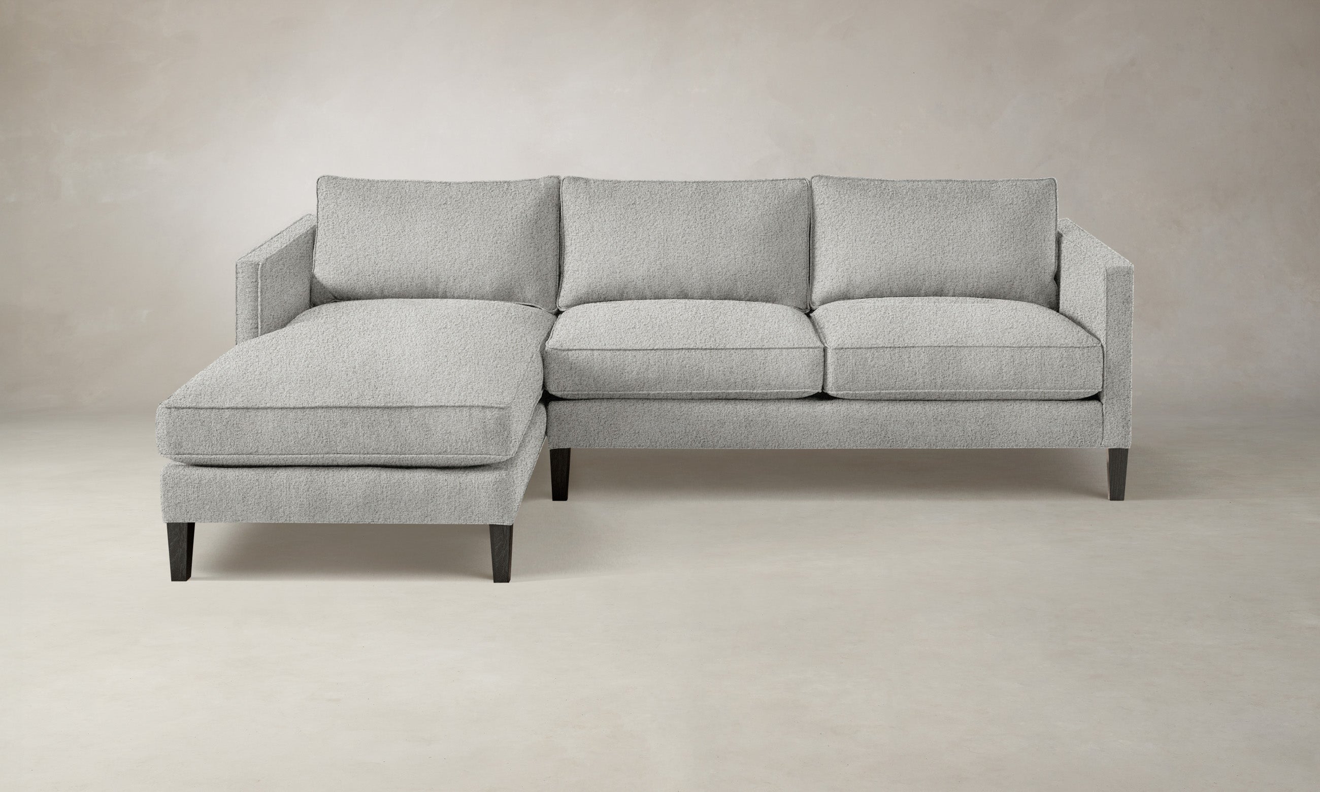 Premium Crosby Sectional Sofa - Soft Woolen Bouclé Fabric, Modern L-Shaped Couch for Living Room, Family Room & Cozy Spaces