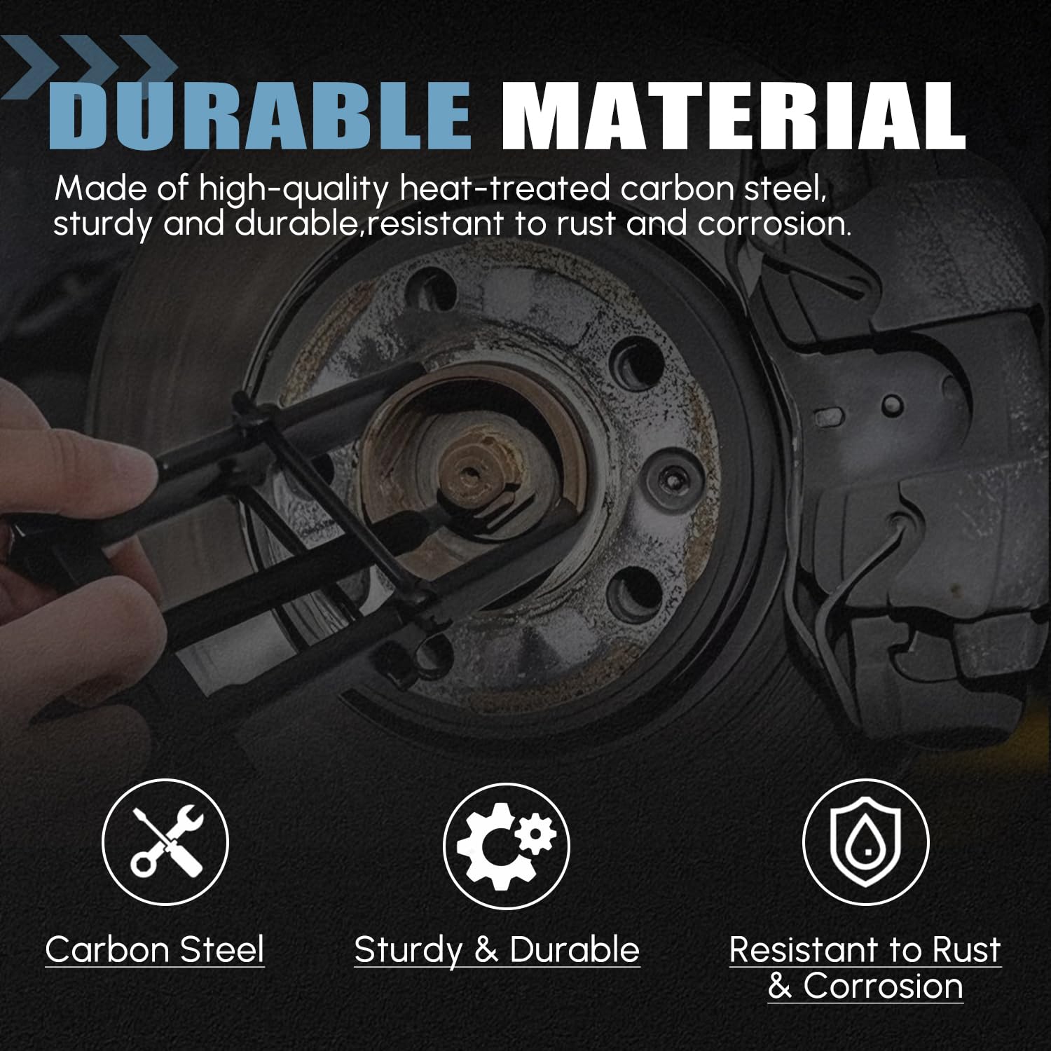 Hypertune Universal 8-Inch Two Jaw Pilot Bearing Gear Puller - Heavy Duty Carbon Steel Adjustable Bearing Remover Tool for Pumps, Pulleys & Gears - Perfect for Automotive Repair, Industrial Maintenance & DIY Projects