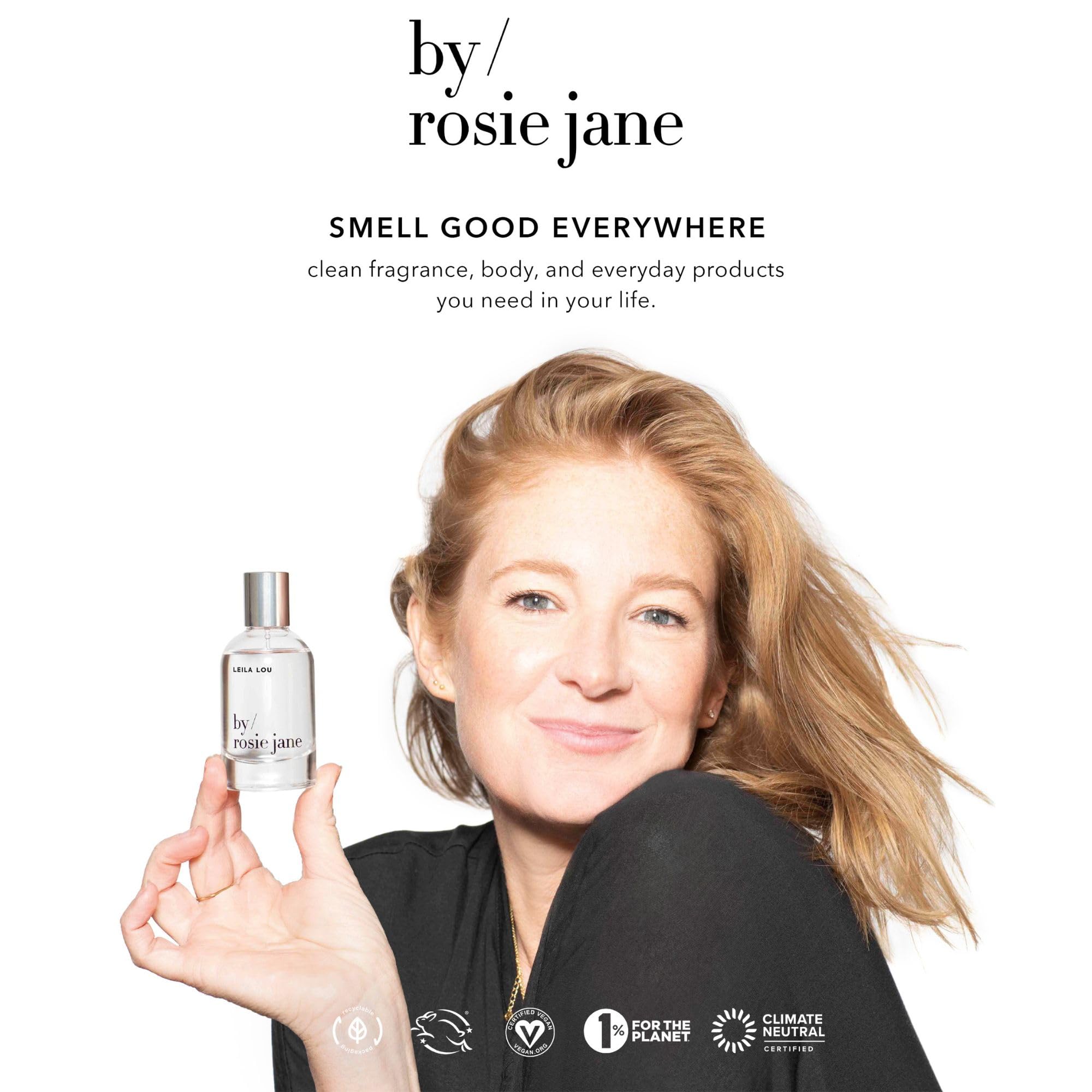 Rosie Jane Hydrating Body Wash with Organic White Tea & Cocoa Extract - Vegan, Non-Toxic Daily Shower Gel for Dry Skin - Repairs Skin Elasticity & Collagen - 8 Fl Oz | Perfect for Morning & Night Shower Routine