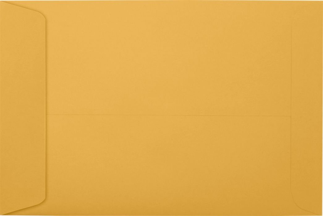 LUXPaper 6 x 9 Inches Open End Brown Kraft Envelopes - 28lb Text Weight (500 Pack) - Perfect for Mailing, Invitations, Business Correspondence & Greeting Cards