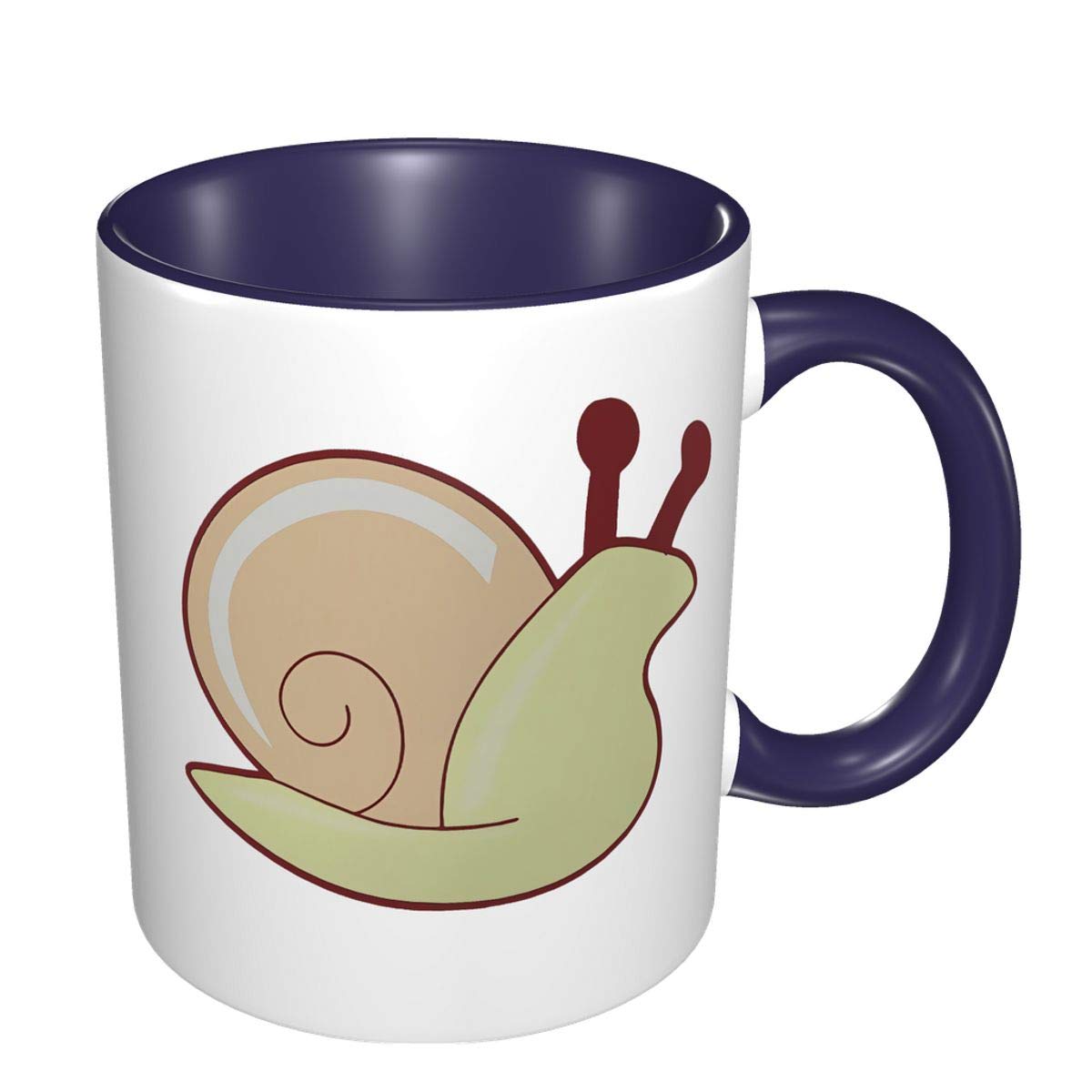 Adorable Snail Design Ceramic Coffee Mug & Tea Cup - 11 Oz, Perfect for Home, Office, or Gift Giving