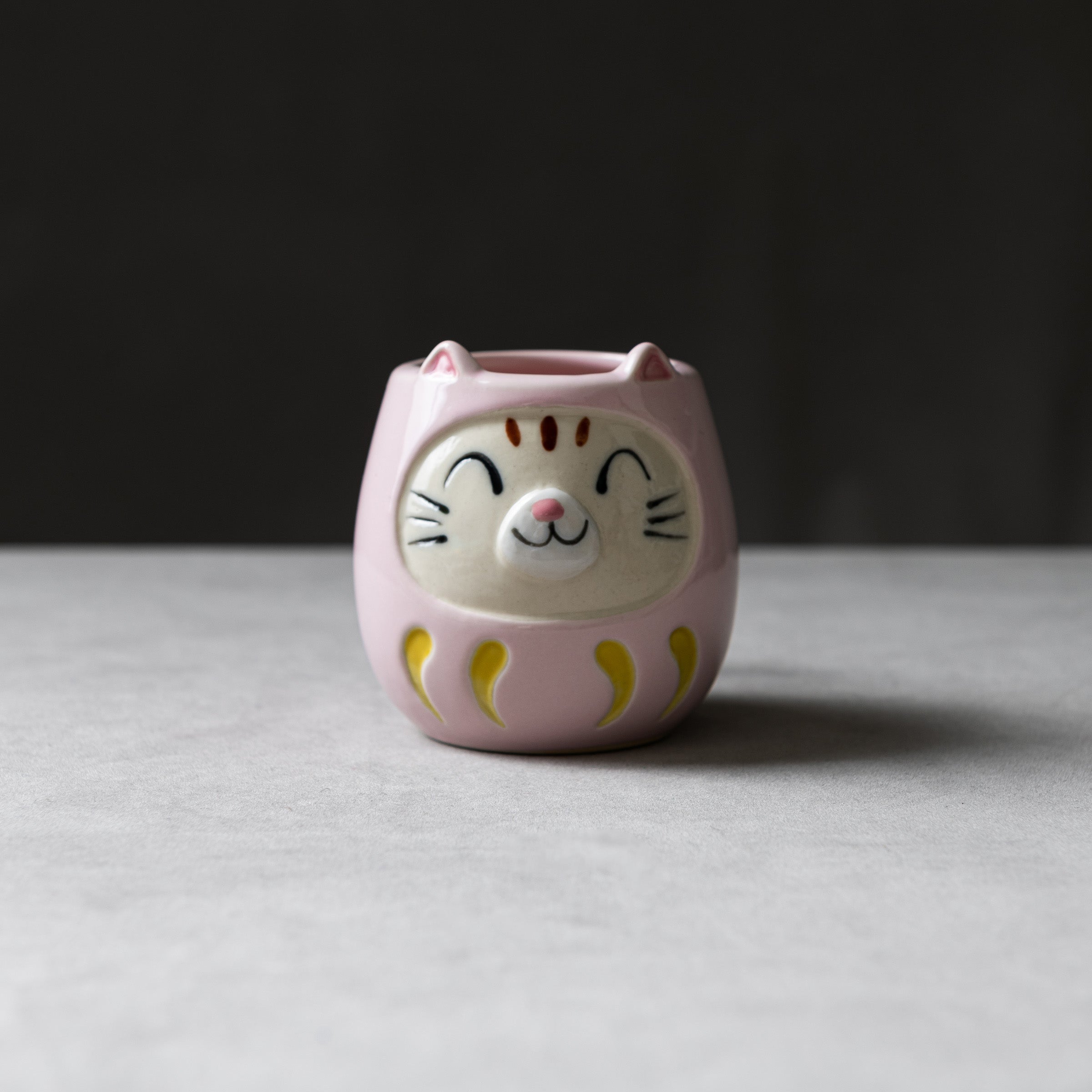 Lucky Cat Daruma Ceramic Coffee Mug - 8 Vibrant Colors for Home, Office & Gift Giving | Japanese Fortune Cat Design for Good Luck & Success