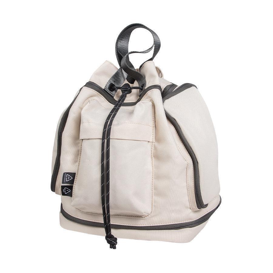 DOUGHNUT Pyramid Backpack - Stylish & Durable Stone Color Backpack for School, Travel & Outdoor Adventures | Water-Resistant & Spacious Design