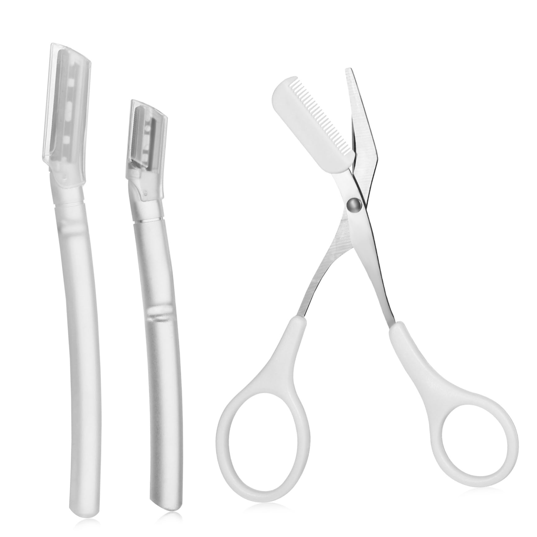 Professional Eyebrow Grooming Kit - Brow Shaping Set with Trimmer, Razor & Scissors for Women - Perfect for Salon, Home Use & Travel Beauty Essentials