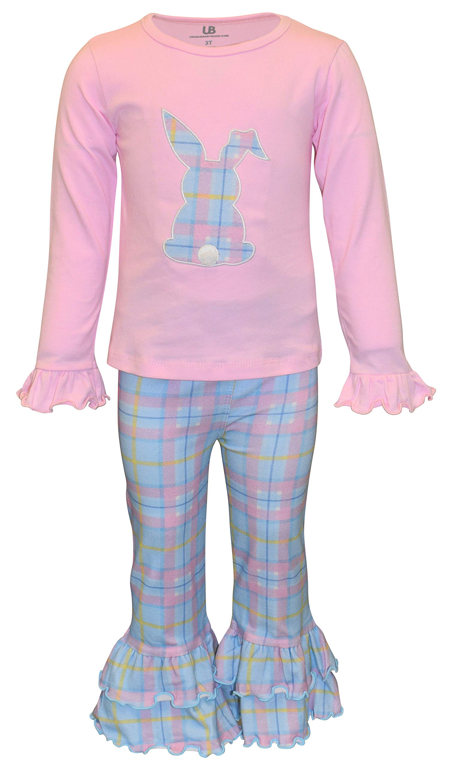 Unique 2-Piece Baby Girl Outfit - Ruffle Leggings & Long Sleeve Shirt Set for Toddlers | Playtime & Photo Shoots