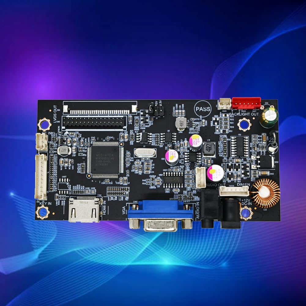 Guihydur Wide Temperature LCD Driver Board - VGA+ Input Compatible Display Driver Module & Motherboard for Industrial Displays, Digital Signage, and Control Panels