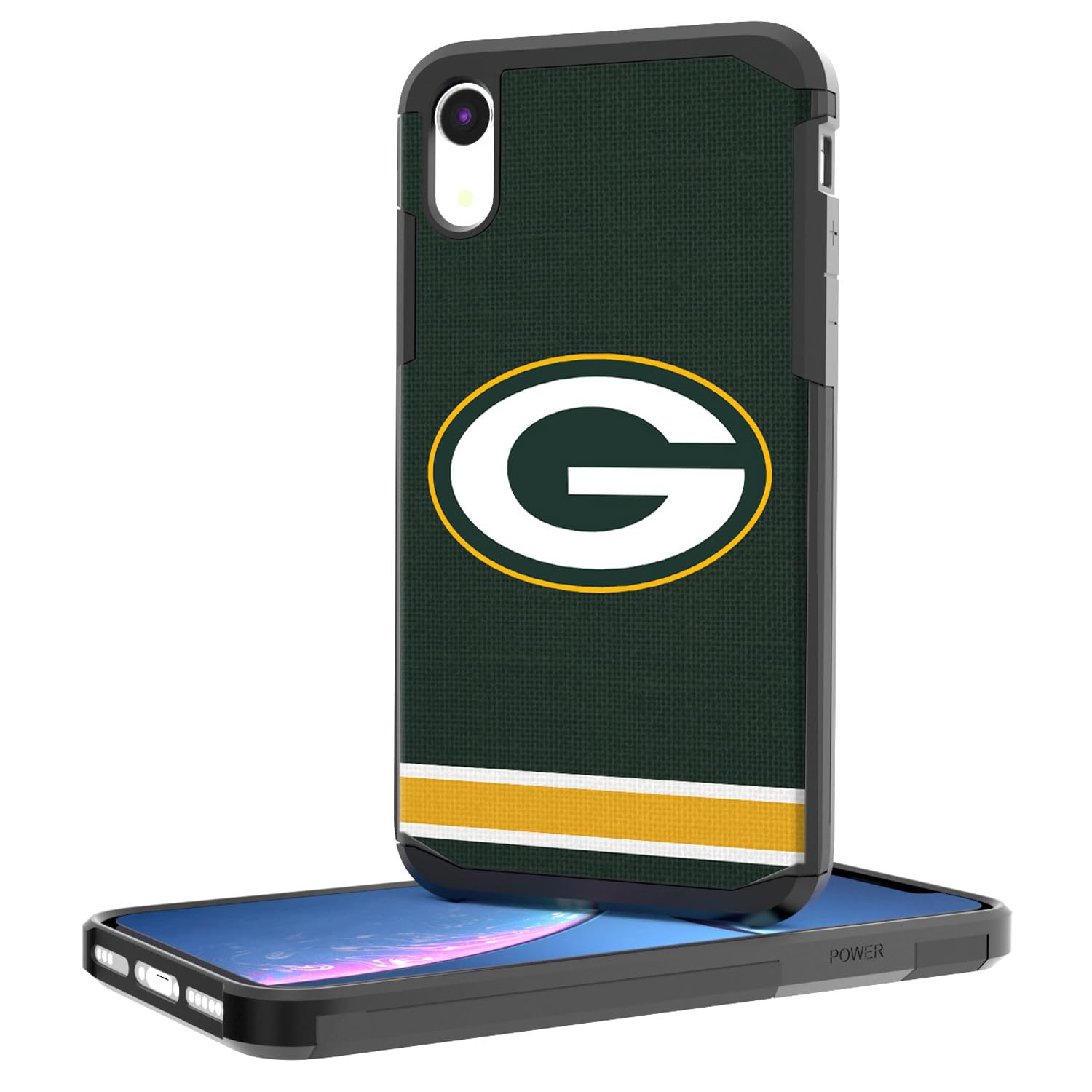 Green Bay Packers iPhone Case - Rugged Stripe Design Protective Cover for iPhone [Model Numbers] | Durable Shockproof Phone Case for Football Fans, Game Day & Everyday Use