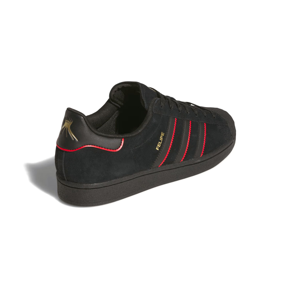 Felipe Gustavo Superstar ADV Skate Shoes - Core Black & Better Scarlet | High-Performance Skateboarding Sneakers for Street Style & Urban Fashion