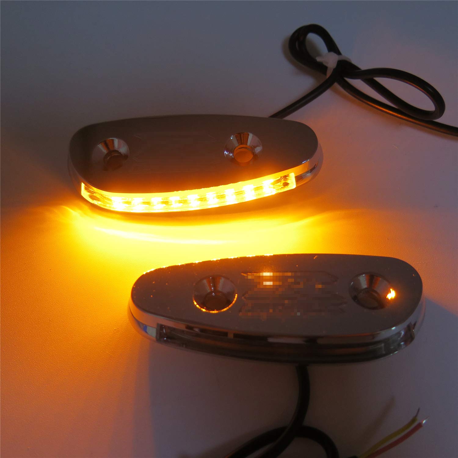 LED Signal Mirror Block Off Plate for Suzuki GSXR 600 750 2001-2004 - Chrome Replacement Part [P/N:MT222-009A-GSXR-CD] - Motorcycle Customization & Safety Upgrade