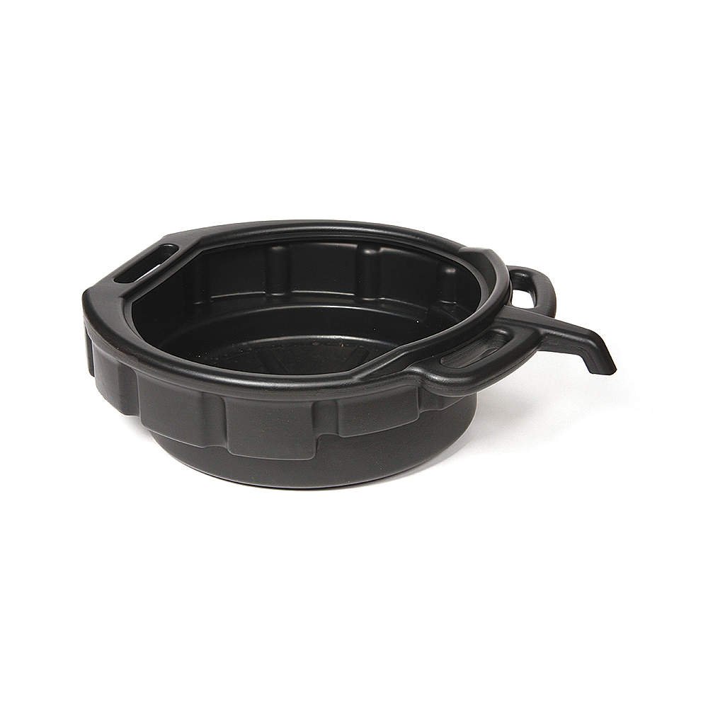 Funnel King 4 Gallon Plastic Drain Pan - 17.3 Inch Diameter for Automotive Oil Changes & Fluid Maintenance | Heavy Duty Leak-Proof Drip Tray for Garage, Workshop & DIY Car Care