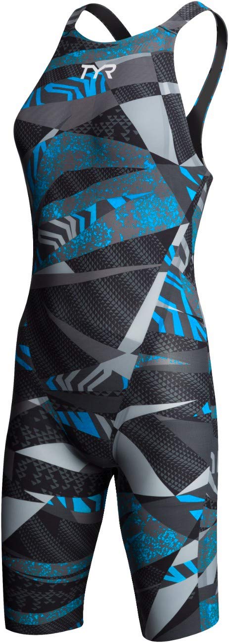 TYR Sport Girls' Comic Strip Ringback One-Piece Swimsuits - Comfortable Training & Competition Swimwear for Kids' Swimming Lessons & Pool Parties