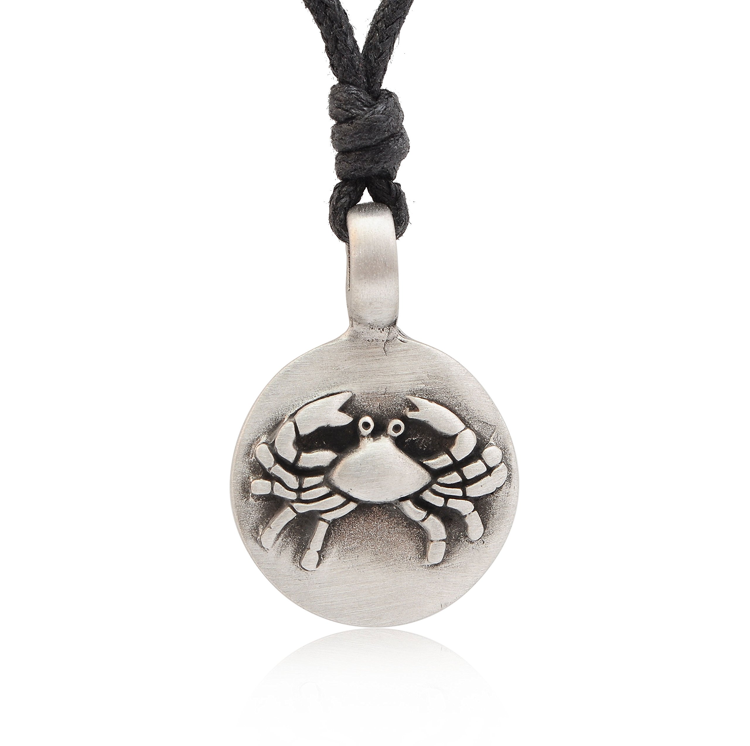 Vietguild Silver Pewter Charm Necklace - Cancer Zodiac Pendant Jewelry for Women - Perfect Gift for Birthdays, Anniversaries & Spiritual Healing