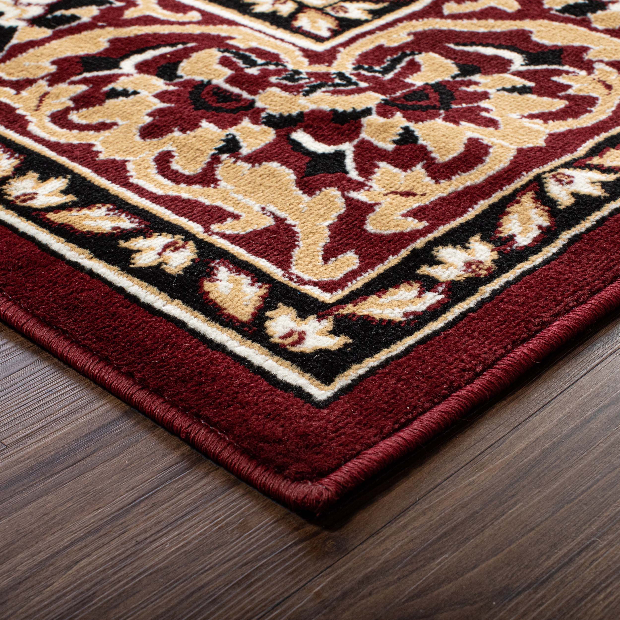 Glendale Traditional Floral Medallion Indoor Area Rug - Non-Slip Living Room Carpet, Bedroom Runner, Hallway Decor | Soft & Durable Home Floor Mat for Cozy Interior Design