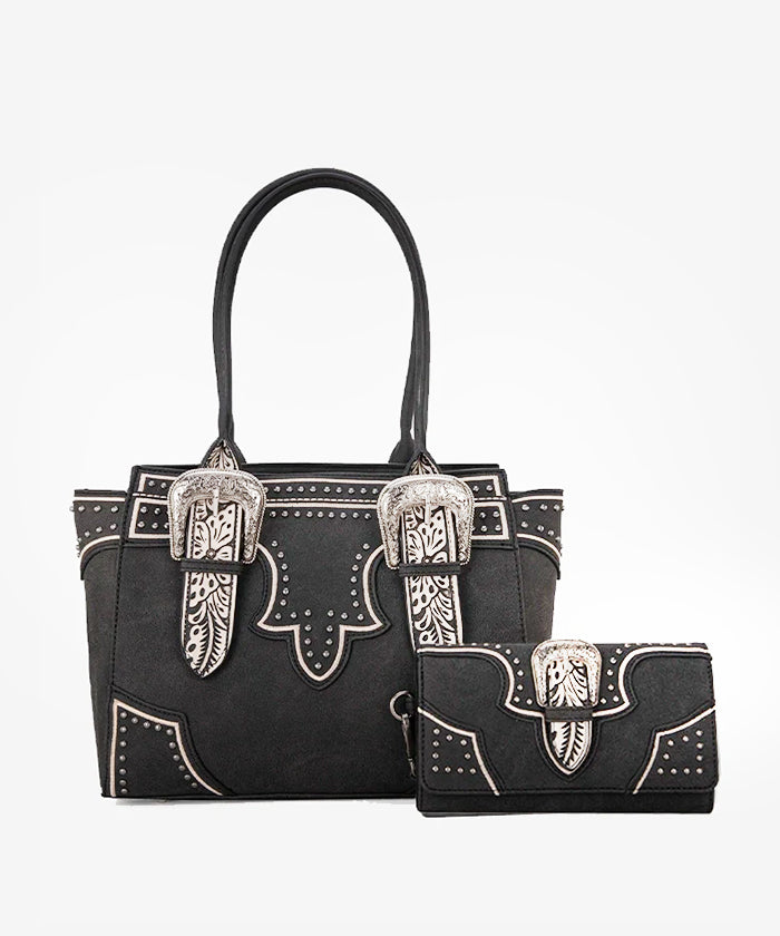 Montana West Concealed Carry Tote Bag with Buckle - Stylish CCW Purse for Women | Perfect for Everyday Use, Travel & Self-Defense