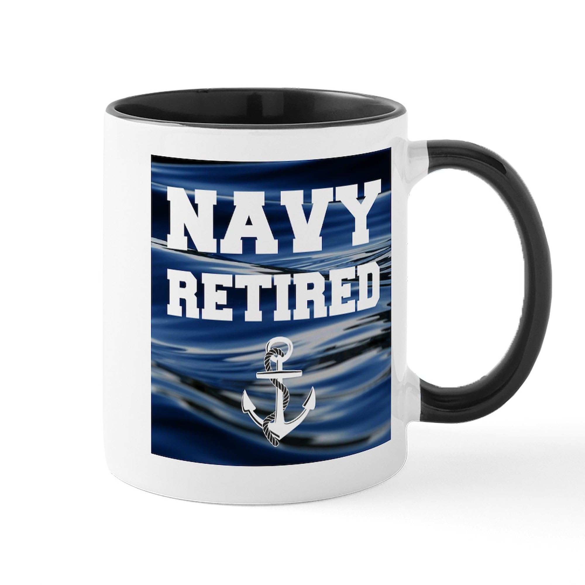 Navy Retired Ceramic Coffee Mug 11 oz (325 ml) - Perfect for Veterans, Military Gifts & Office Use - CafePress