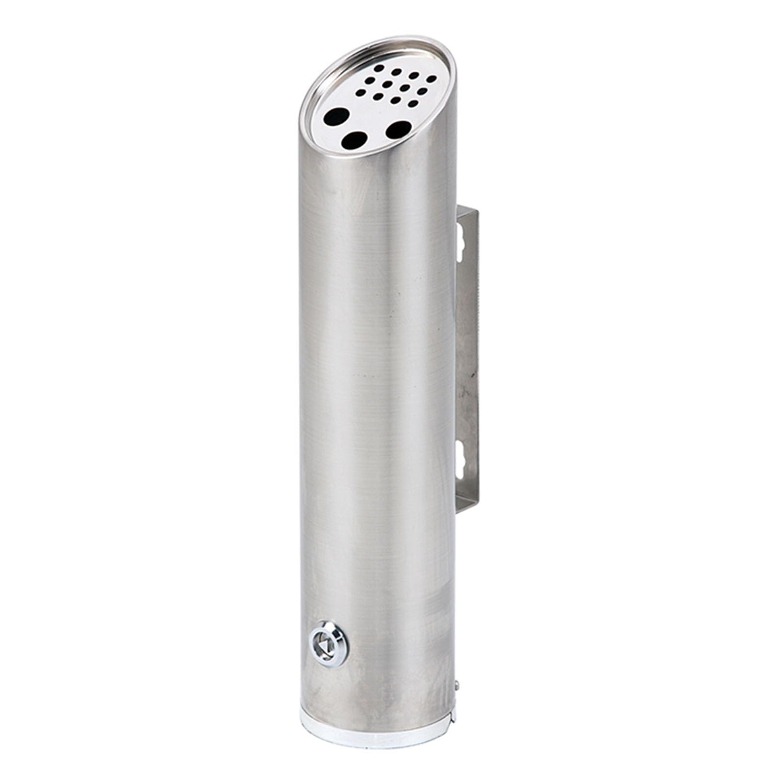 Stainless Steel Wall Mounted Outdoor Ashtray - Metal Cigarette Butt Receptacle for Smoking Areas, Pubs & Shelters | Durable & Weatherproof for Patios, Balconies & Public Spaces