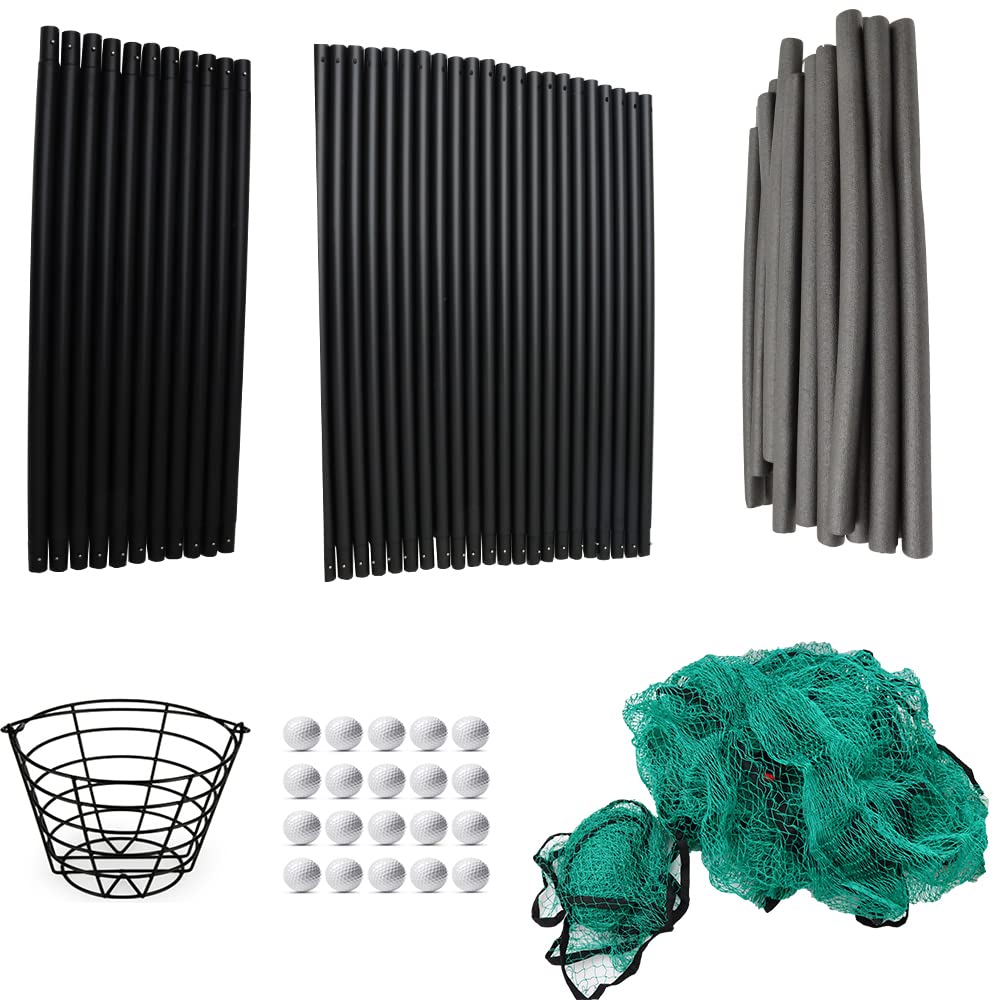 INTSUPERMAI Portable Foldable Golf Hitting Net - Practice Cage with Durable Netting for Backyard Training | Perfect for Golf Drills, Swing Practice & Outdoor Sports