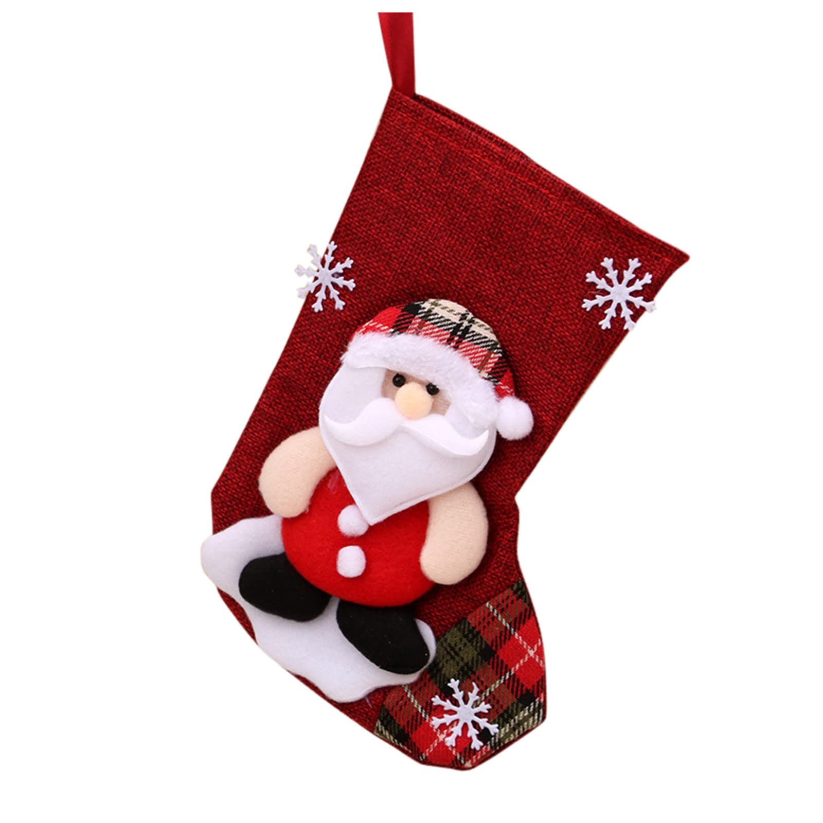 Naladoo Christmas Stockings Gift Bags - Small Candy Decoration Socks for Holiday Gifts (Size B3-B, M) - Perfect for Christmas Tree Decor, Party Favors & Festive Home Decor