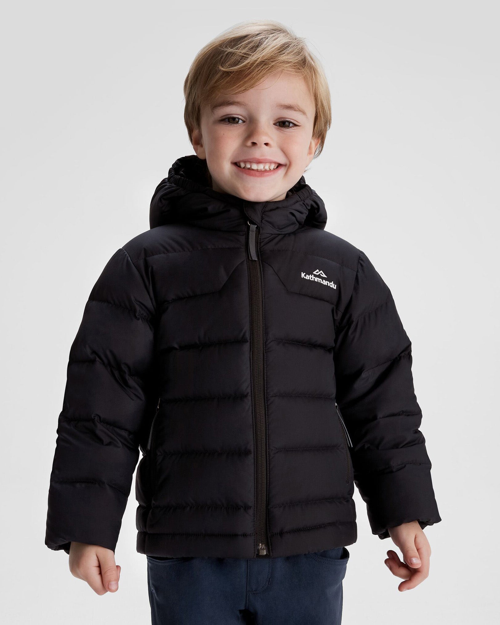 Kids' Epiq Down Jacket - Waterproof Winter Coat for Boys & Girls, Lightweight Warm Puffer Jacket with Hood (Black) - Perfect for Snow Play, Skiing & Cold Weather Outdoor Activities