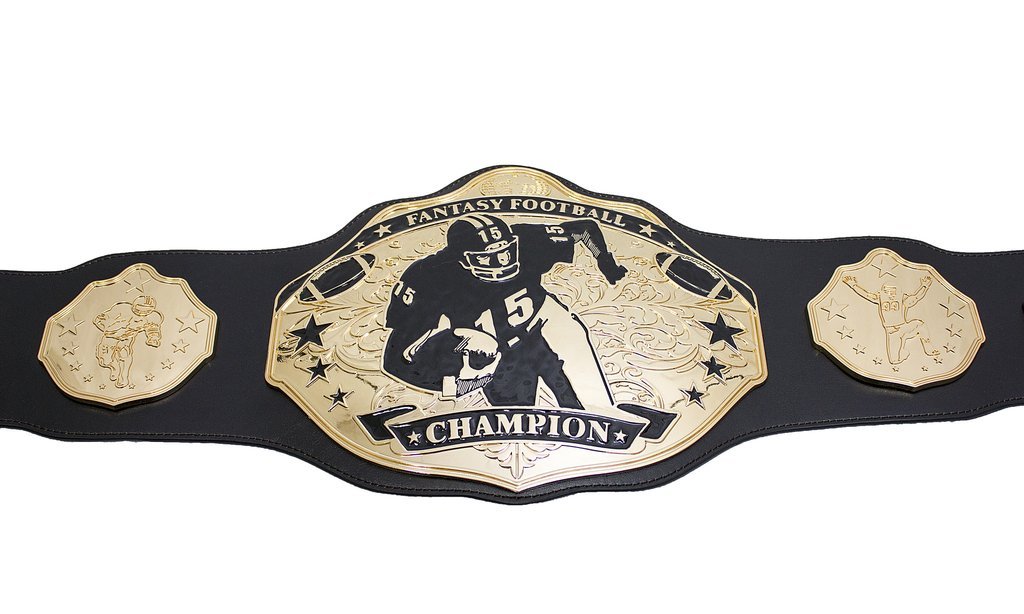 Fantasy Football Championship Belt Trophy - Undisputed Belts Stiff Arm Prize for Winners | Perfect for League Awards, Sports Decor & Fan Gifts