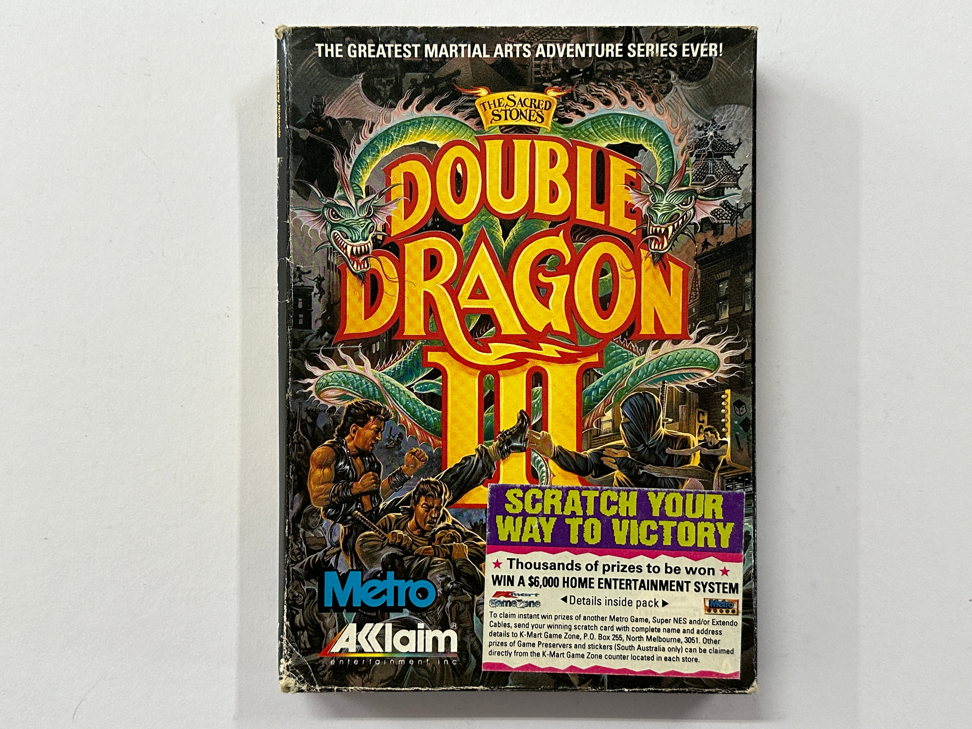 Double Dragon 3 Complete in Box - Classic NES Video Game for Collectors & Retro Gamers - Perfect for Nostalgic Gaming Nights & Display Collections