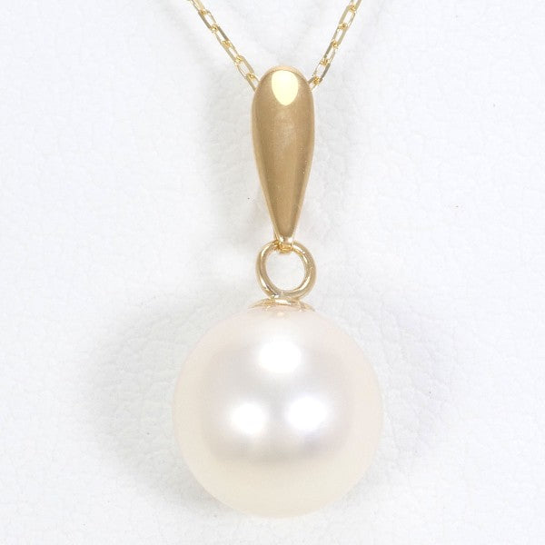 18K Yellow Gold Pearl Necklace for Women - Elegant Bridal Jewelry, Wedding Gift, Anniversary Present - Perfect for Formal Events & Special Occasions