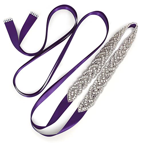 06-silver, Dark Purple Organza