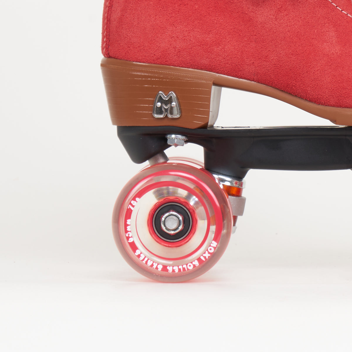 Moxi Lolly Poppy Roller Skates for Women - Outdoor & Indoor Quad Skates with Premium Leather Boot - Perfect for Rink, Park, and Street Skating