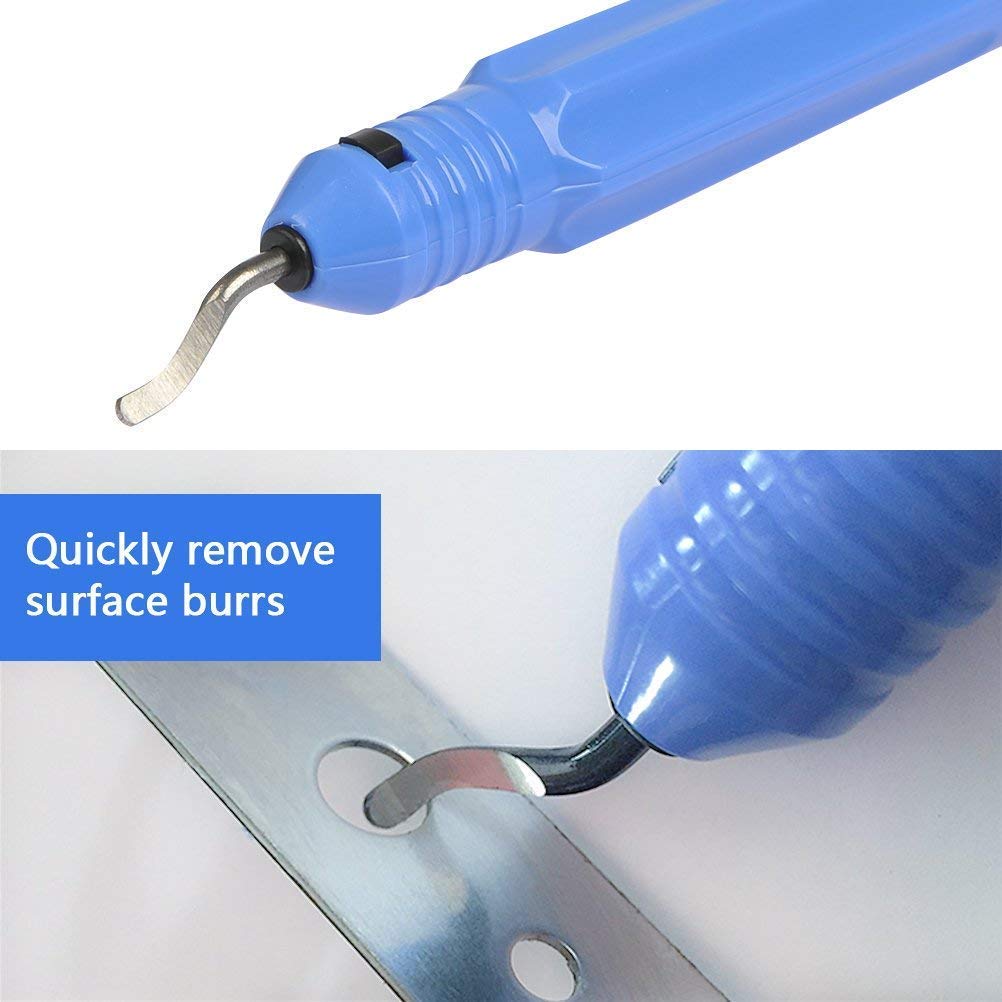Professional Deburring Tool Kit - High-Quality Debur Knife & Burr Remover for Wood, Plastic, Aluminum, Copper & Steel - Perfect for DIY, Metalworking & Woodworking Projects