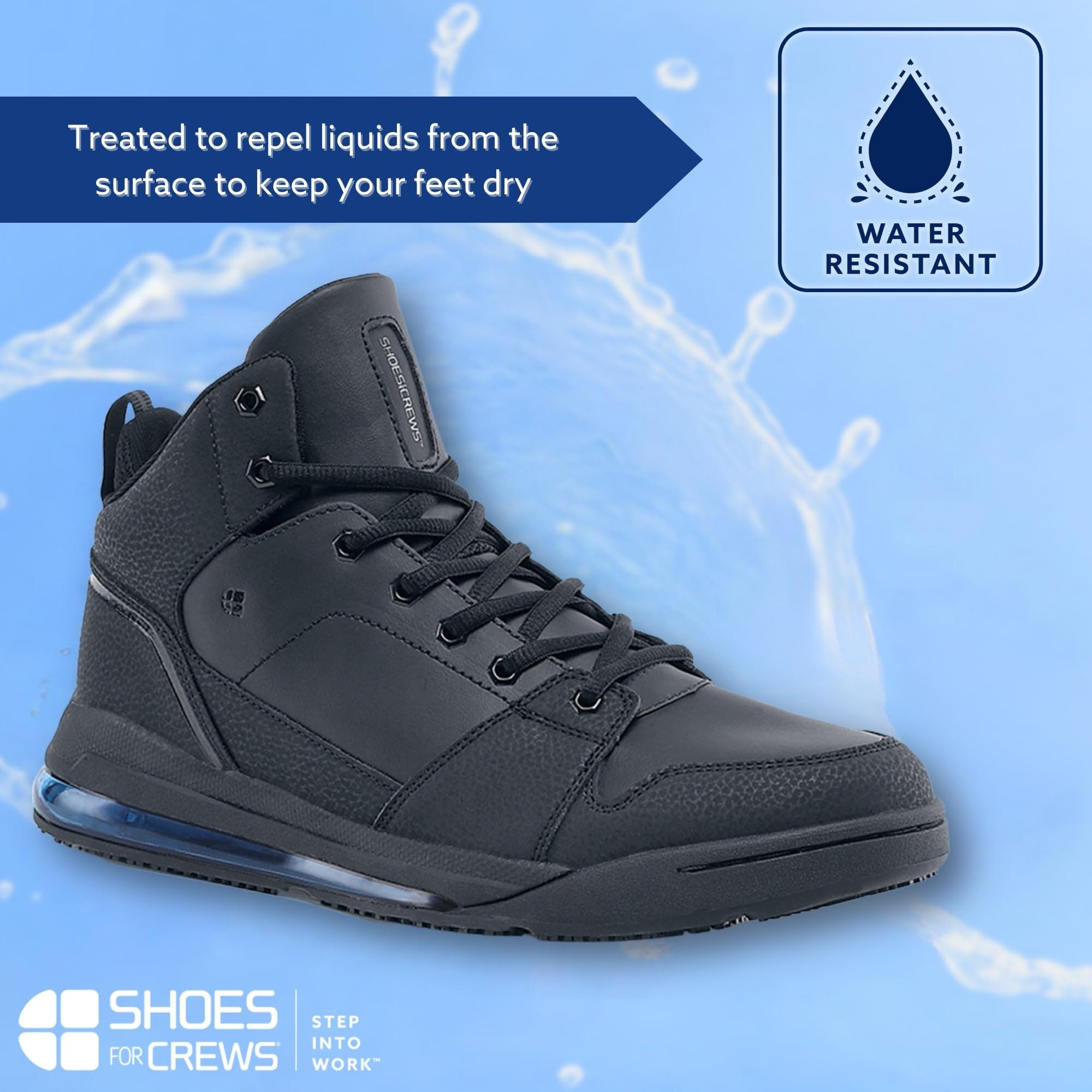 Slip-Resistant Work Shoes for Men - Shoes for Crews Tigon Non-Slip Food Service Sneakers | Durable & Comfortable for Restaurant, Kitchen & Hospitality Workers
