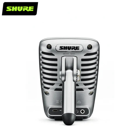 Shure MV51 Professional Digital Large Diaphragm Condenser USB Microphone for Recording, Podcasting & Streaming - Studio Quality Sound for Home & Content Creators