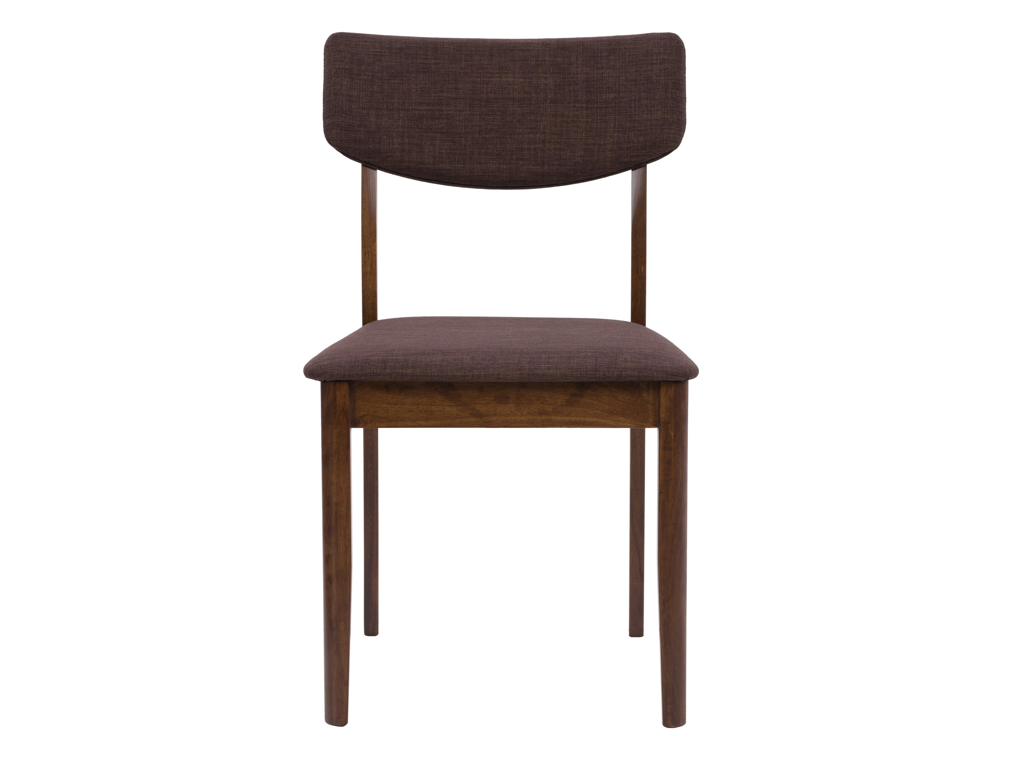 Premium Walnut Wood Dining Chairs Set of 2 - Solid Hardwood Modern Kitchen Chairs with Comfortable Padded Seats - Perfect for Dining Room, Kitchen, Breakfast Nook & Home Decor