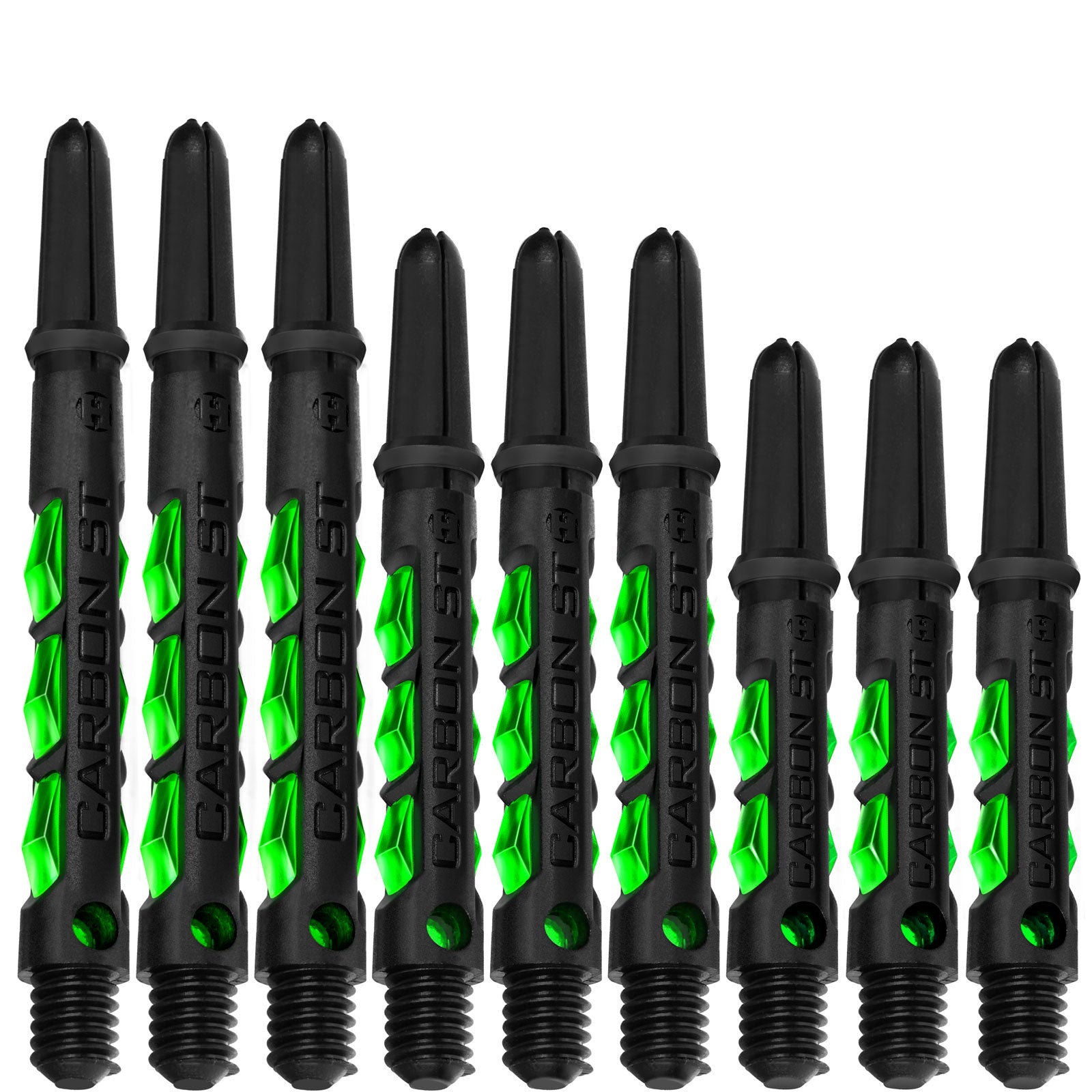 Harrows Carbon ST Ring Lock Shafts - Durable Carbon Fiber Dart Shafts for Professional Players | Perfect for Steel Tip Darts & Tournament Play