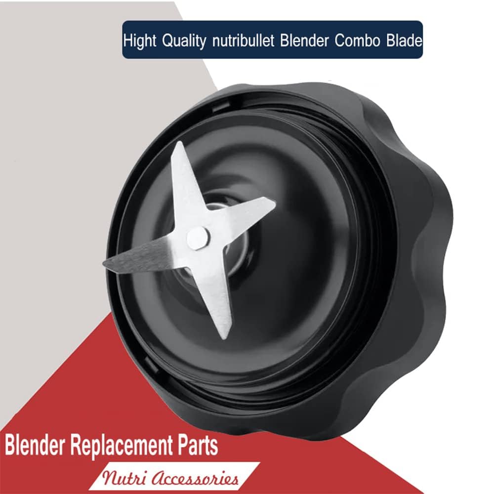NutriBullet Blender Replacement Parts - Combo Blade & Accessories for 1200W NutriBullet Blender - Perfect for Smoothies, Juicing & Food Prep