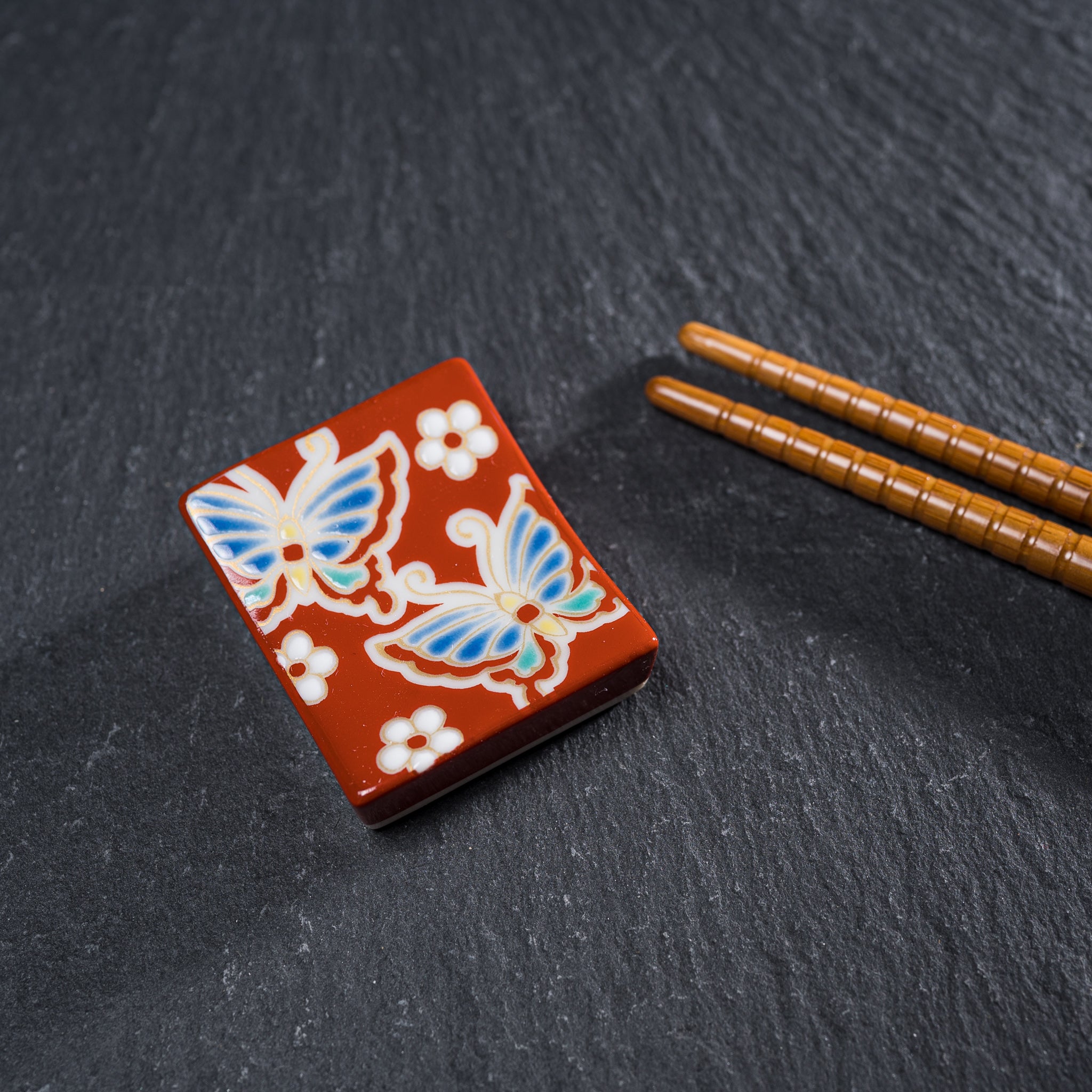 Japanese Kutani Porcelain Chopstick Rests - Set of 26 Unique Hand-Painted Designs | Perfect for Asian Dining, Sushi Nights & Home Decor