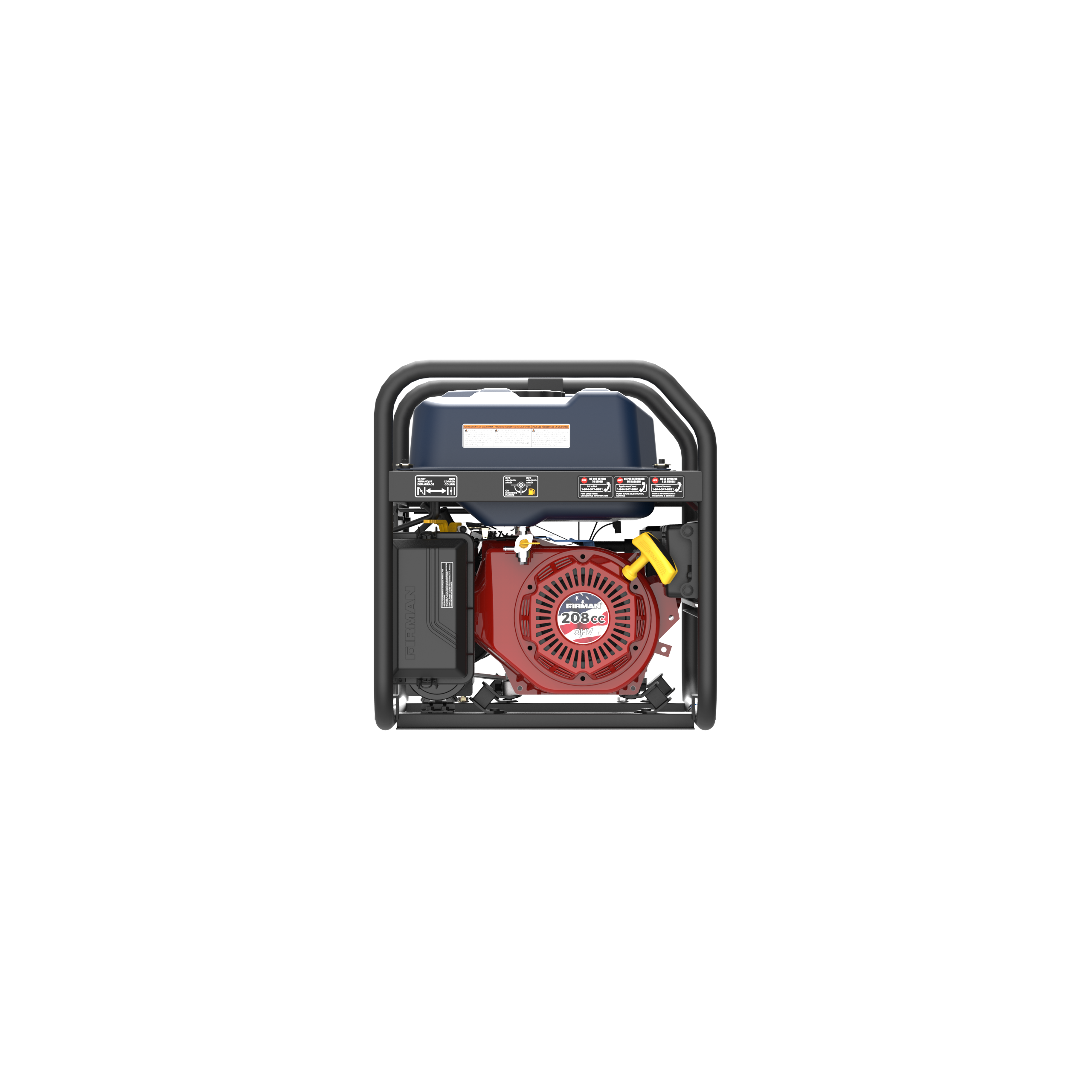 **4550W Portable Gas Generator with Recoil Start - 120V Power for Camping, Outdoor Events & Emergency Backup**