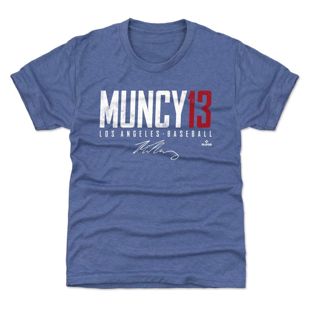 500 LEVEL Max Muncy Kids T-Shirt - Los Angeles Dodgers Baseball Jersey for Boys & Girls | Perfect for Game Day, Birthday Gifts & Fan Apparel