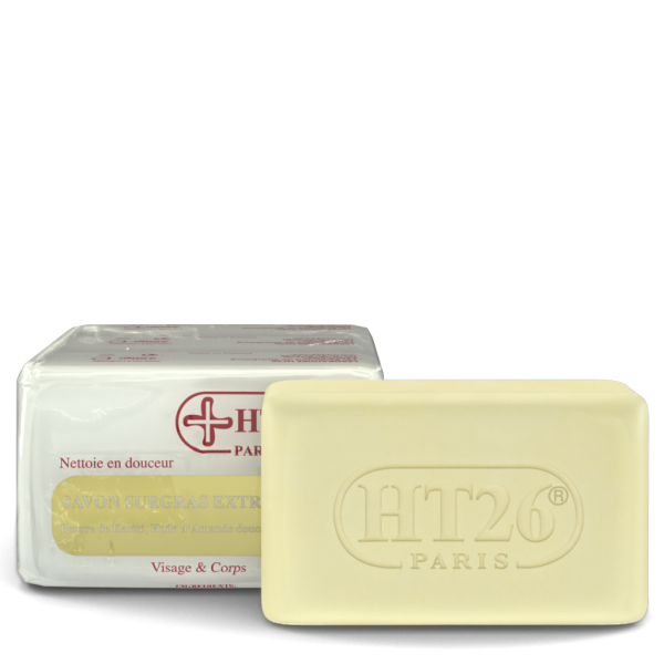 HT26 PARIS Triple Pack - 3 Ultra-Nourishing 250g Shea Butter Soap Bars for Dry & Sensitive Skin - Perfect for Bath, Shower & Gift Sets
