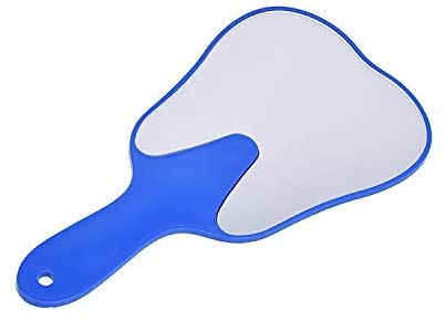 6-Piece Dental Mirror Set - Tooth Shaped Handle Dentist Tools with Plastic Glass for Oral Exams, Makeup Application & Beauty Care - Perfect for Dentists, Hygienists & Home Use