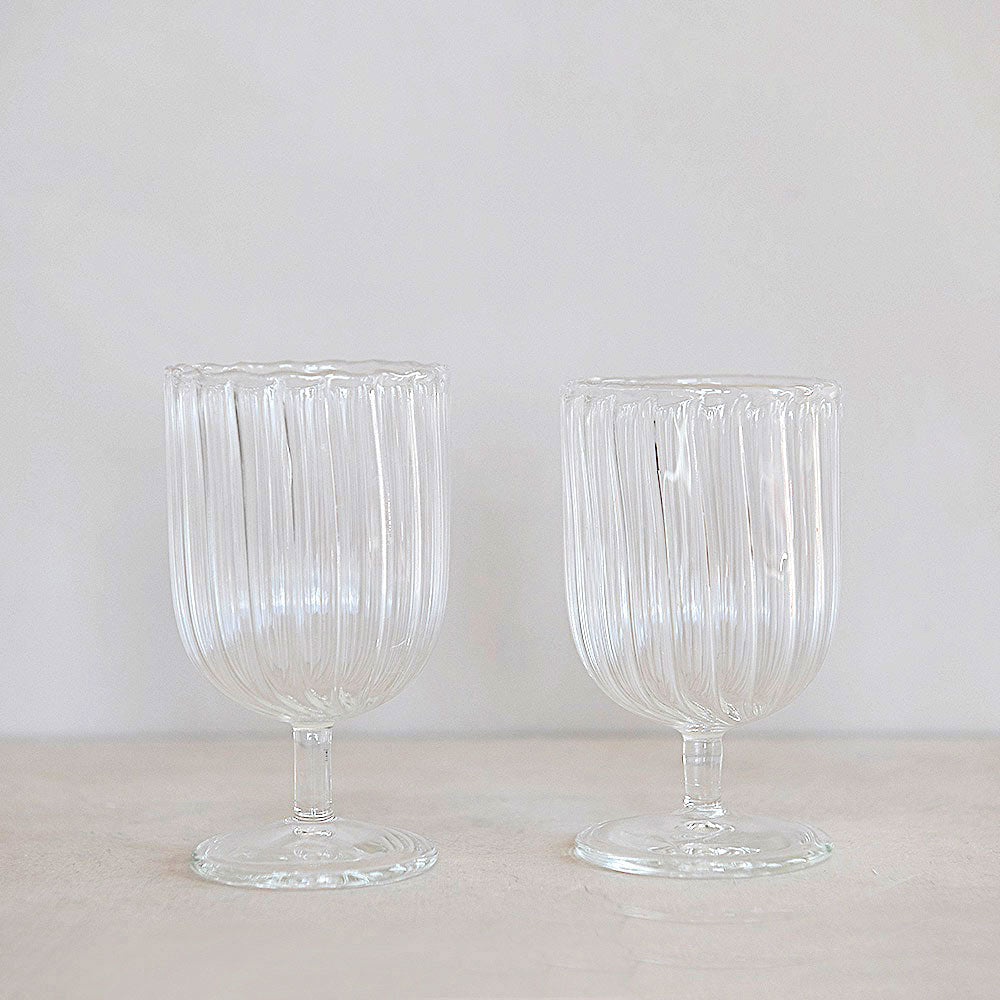 Wave Glass - Elegant Drinking Glass Set for Cocktails, Wine & Water - Perfect for Home Bar, Parties & Gifts - Shatter-Resistant & Dishwasher Safe