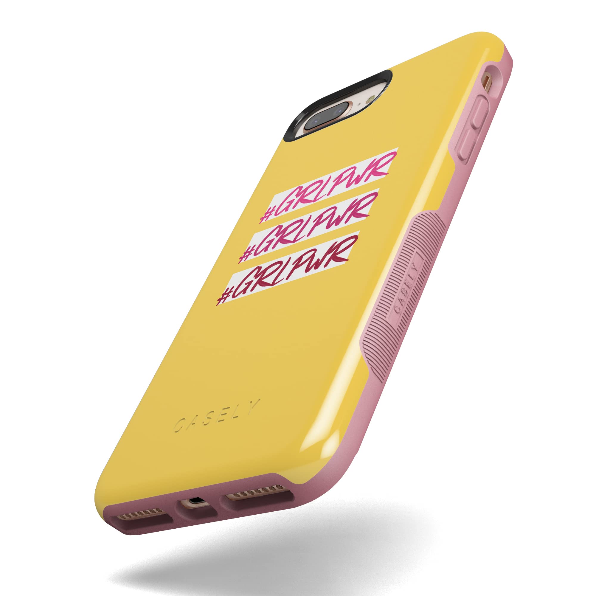 Casely iPhone 6/7/8 Plus Case - #GRLPWR Triple Threat Protective Phone Cover | Slim Shockproof Case for Women, Girls | Perfect for Work, School & Everyday Use