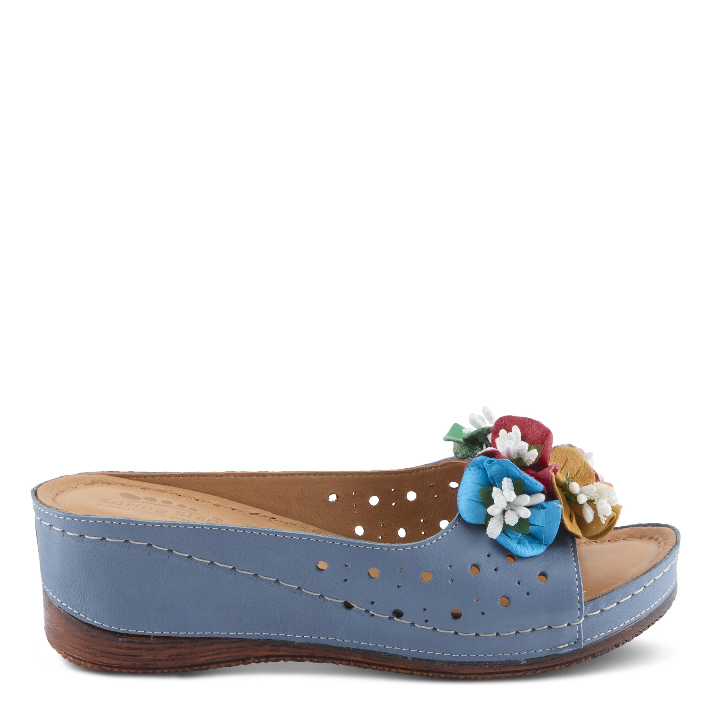 Spring Step Women's Flowerchild Slide Sandal - Comfortable Summer Flip Flops with Floral Design for Beach, Pool & Casual Outings