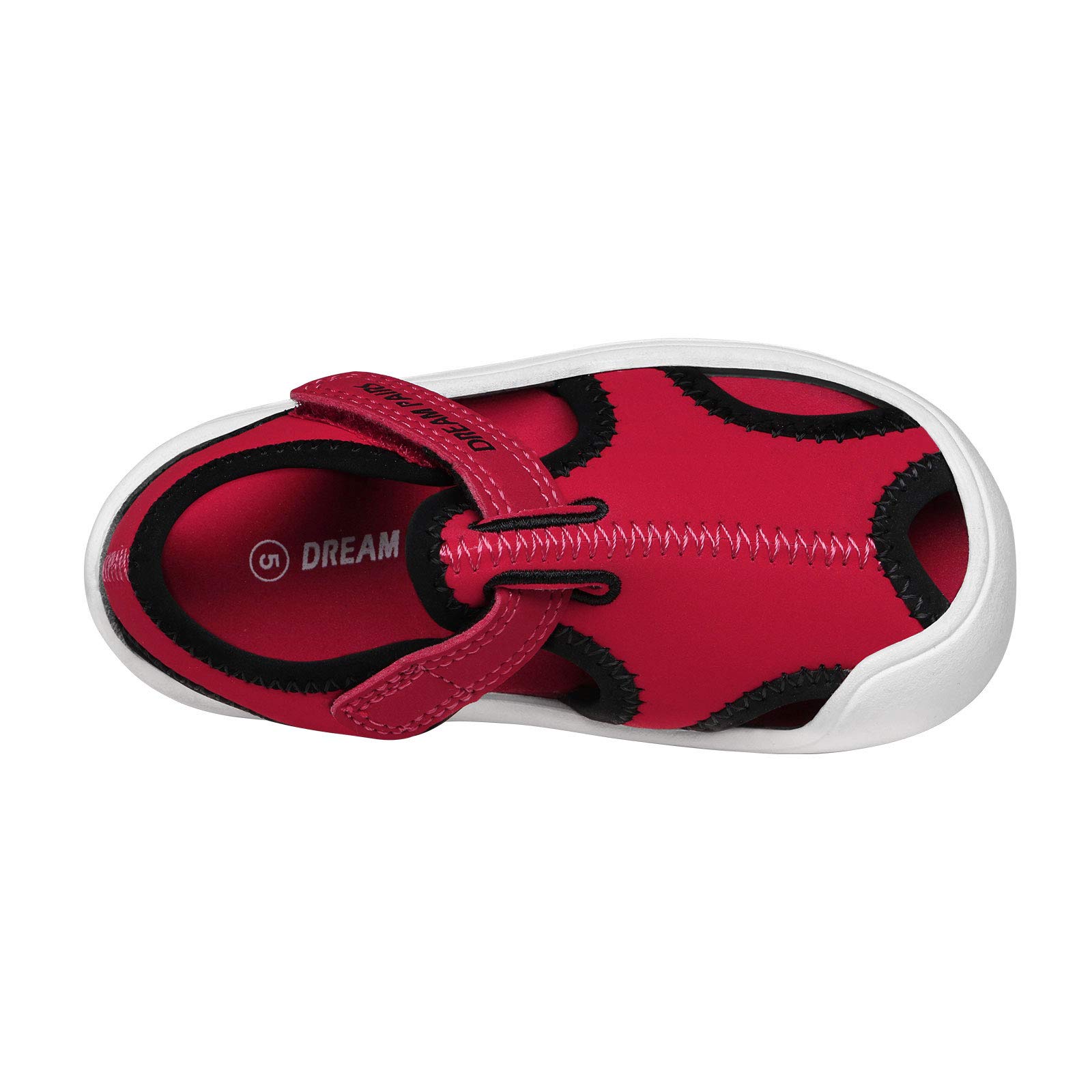 **DREAM PAIRS Boys & Girls Water Shoes for Toddlers & Kids - Breathable Summer Sandals with Closed Toe for Beach, Pool & Outdoor Play**