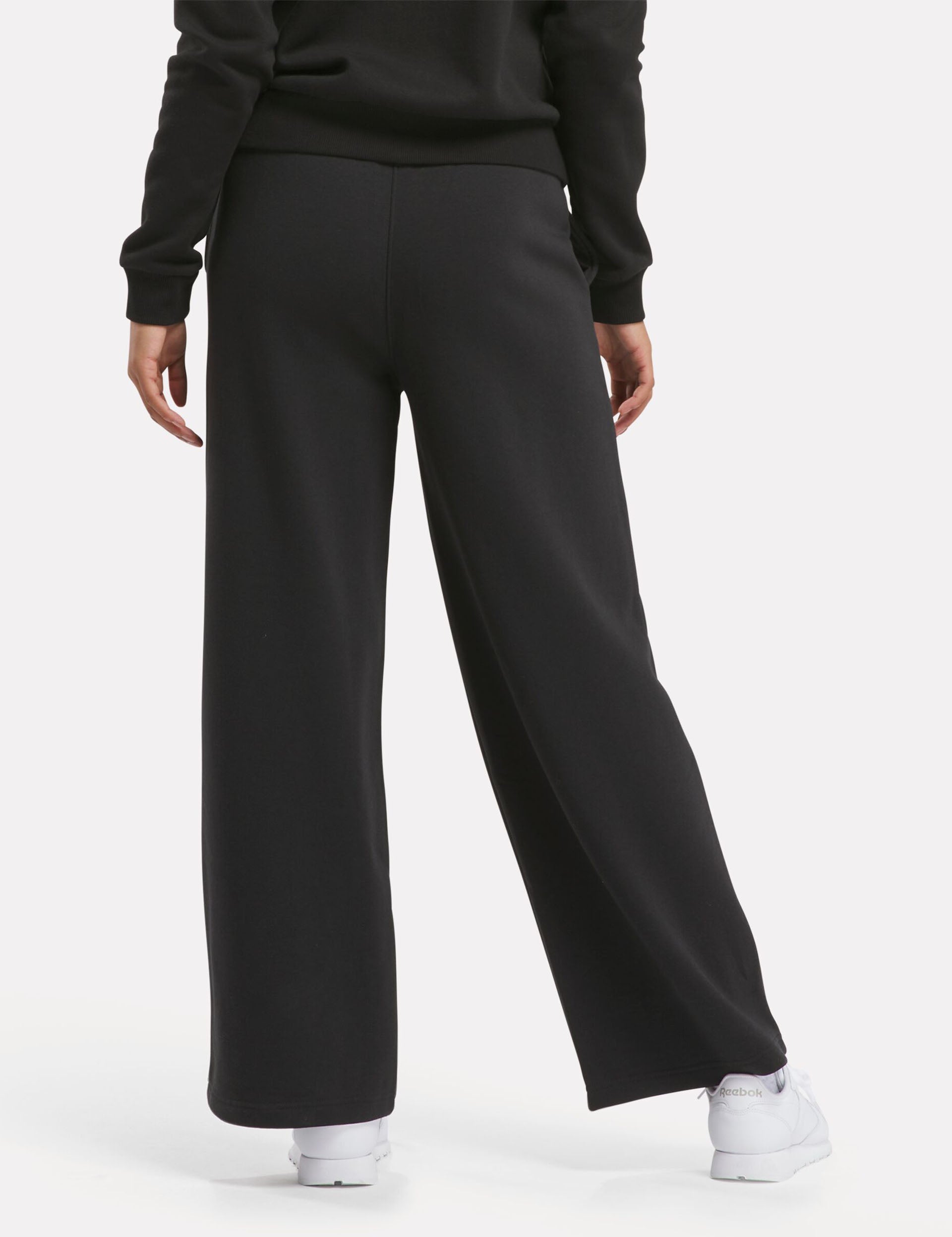 Identity Fleece Wide Leg Pants for Women - Soft & Cozy High Waisted Lounge Pants - Black - Perfect for Yoga, Home Wear & Casual Outfits