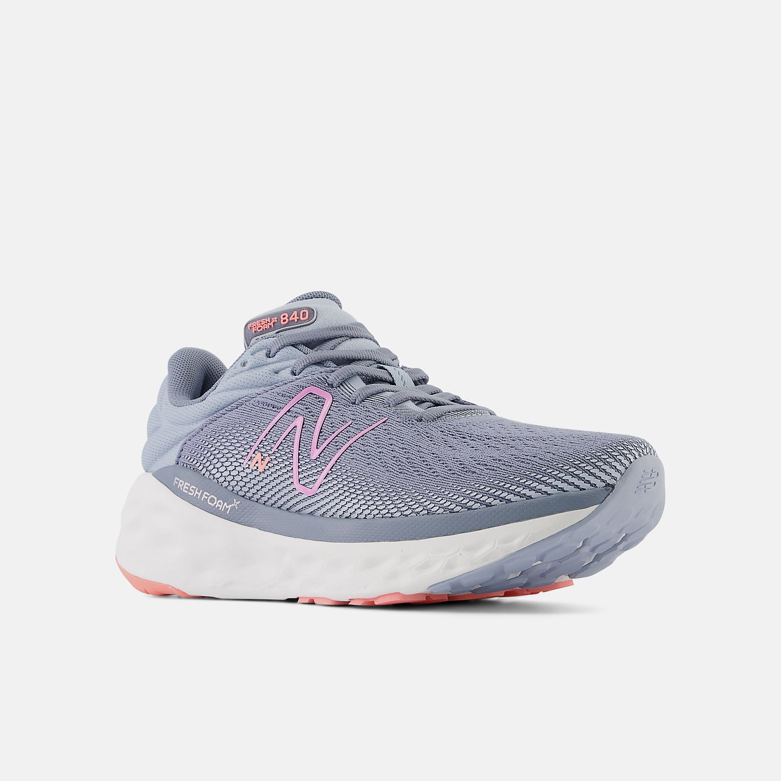 New Balance Women's Fresh Foam X 840v1 Running Shoes - Lightweight & Cushioned for Comfort (Arctic Grey/Raspberry) | Perfect for Jogging, Gym Workouts & Daily Walking