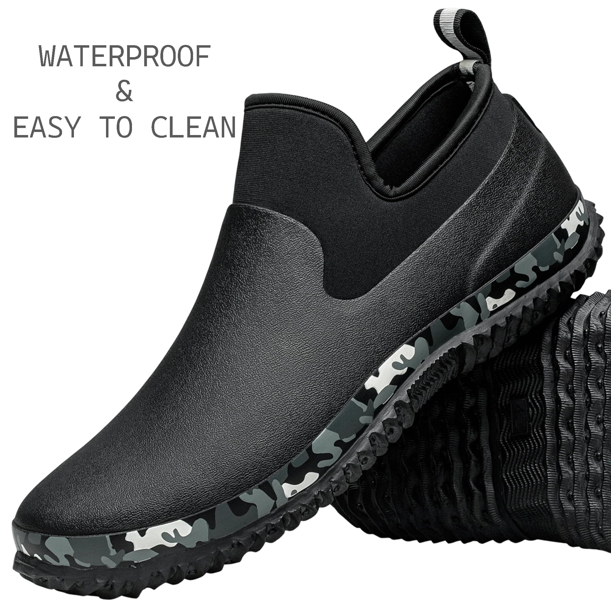 **TENGTA Unisex Waterproof Rubber Rain Boots - Slip-Resistant Garden & Outdoor Shoes for Men & Women - Ideal for Gardening, Car Washing, and Rainy Days**