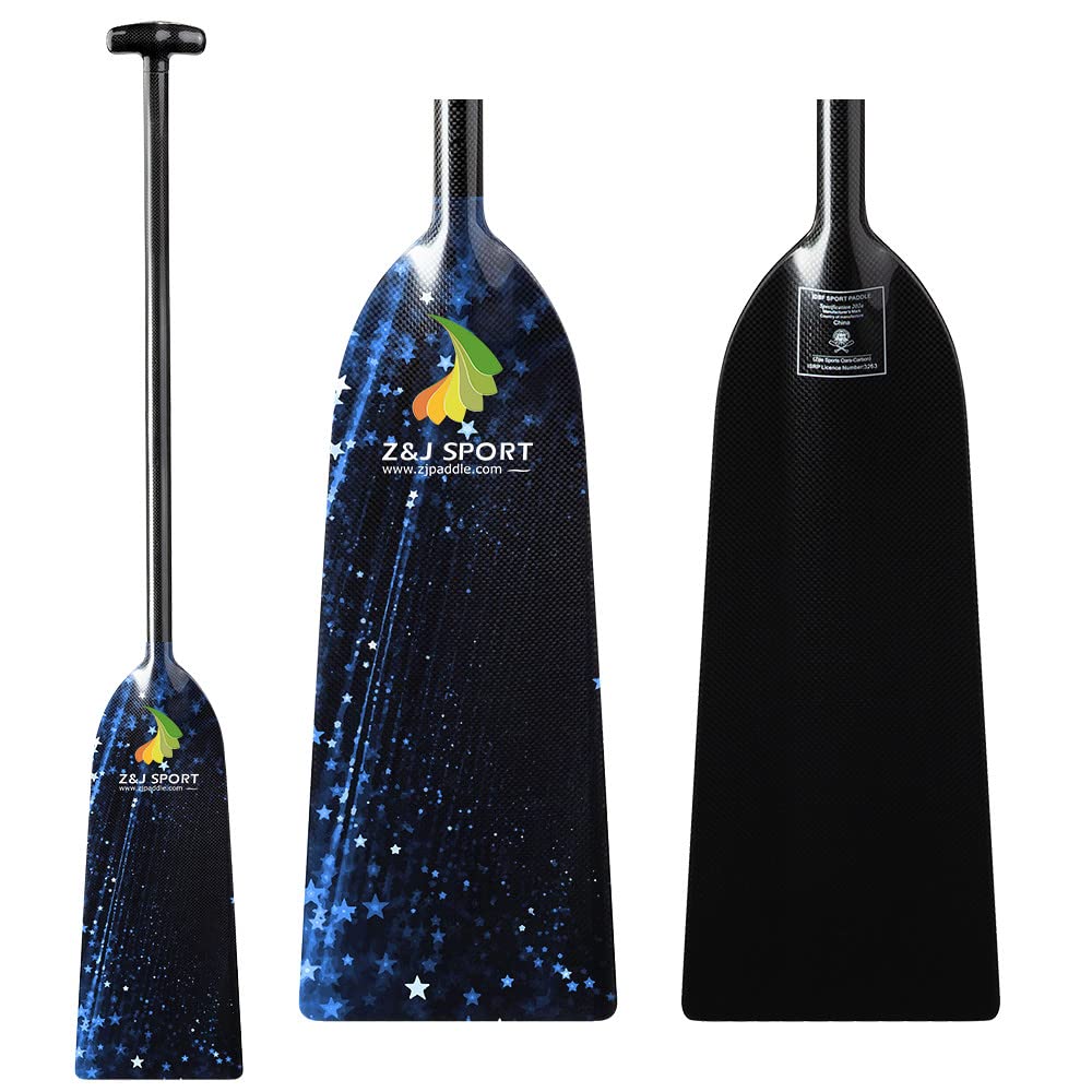 Premium Full Carbon Fiber Dragon Boat Paddle with T Handle - IDBF Approved Competition Paddle with Custom Graphics - Perfect for Racing, Training & Team Events